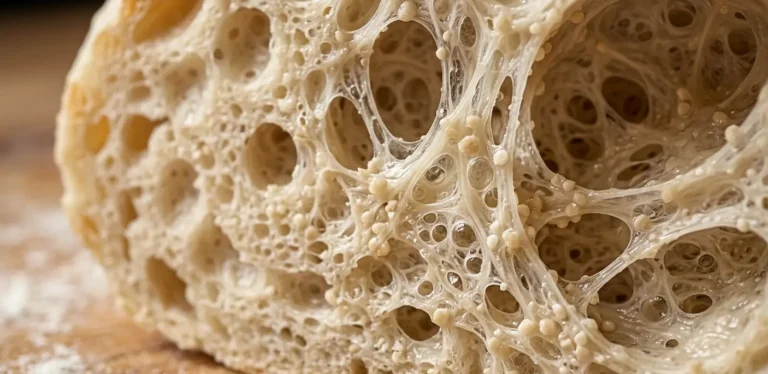 inside of soughdough bread