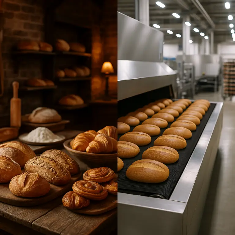 different breads in different settings